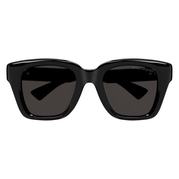 New ALEXANDER MCQUEEN Black Square AM0432SA 001 Sunglasses Women - Picture 2 of 3